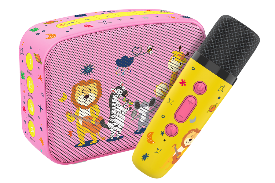 Carvaan mini Kids with MIC - Baby Pink