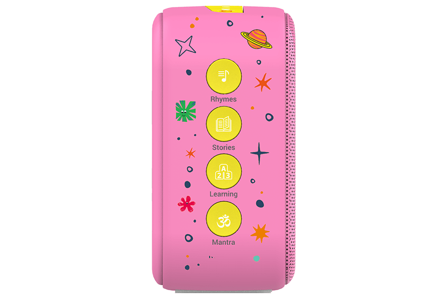 Carvaan mini Kids with MIC - Baby Pink